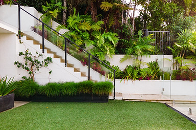 Artificial lawn installed at a garden in Cardiff