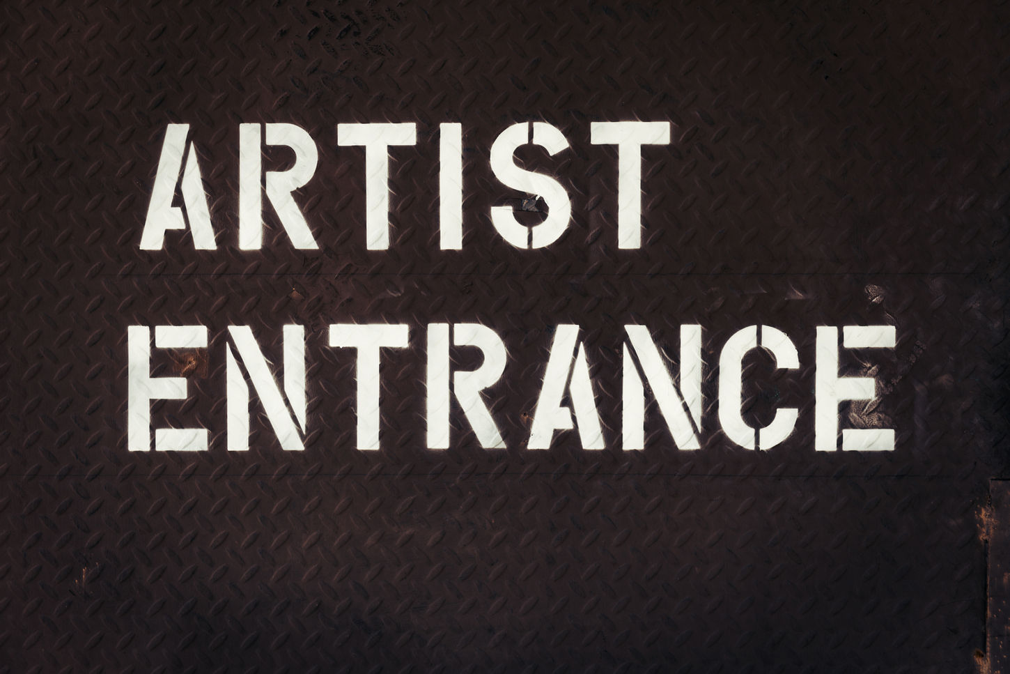 Artist Entrance sign
