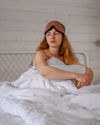 woman having trouble sleeping