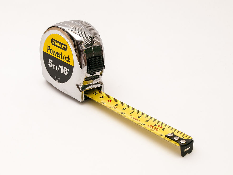 Tape measure for sizing a tree stump before stump grinding
