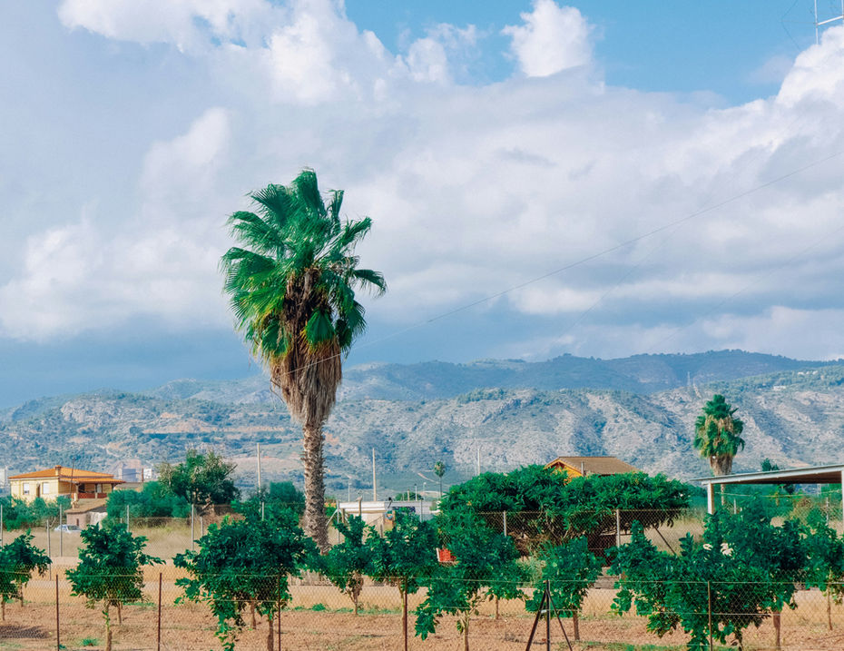 Beautiful view of one of the mountain ranges near the sea in the Valencia region