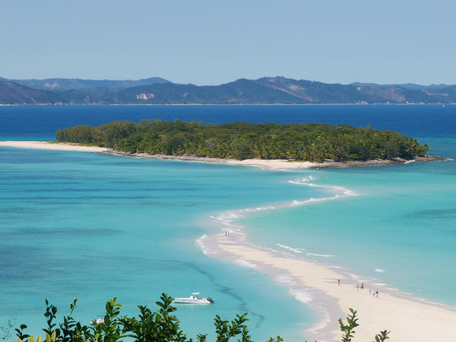 Famous sand spit, north Madagascar