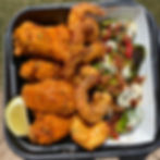 5pc Fried Chicken Wings & 5pc Fried Shrimp Basket