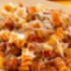 Full Tray Rotini Pasta with meat in Red Sauce