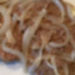 1/2 Tray Cubed Steak with Onions