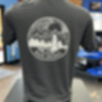 Men's Shirt with Mountain Scene on Back