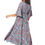 Thumbnail: Blue Brown White Women Dress