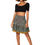 Thumbnail: Purple Turquoise Women Skirt