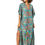 Thumbnail: Green Turquoise Red Yellow Women Kaftan