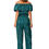 Miniatura: Verde Azul Marino Beige Mujeres Jumpsuit