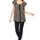 Miniatura: Black Brown Blue Women Top