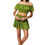 Miniatura: Conjunto de dos piezas para mujer en color verde turquesa para el verano