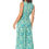 Thumbnail: Green Blue Cream Women Dress