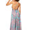 Thumbnail: Turquoise Pink Gold Women Dress