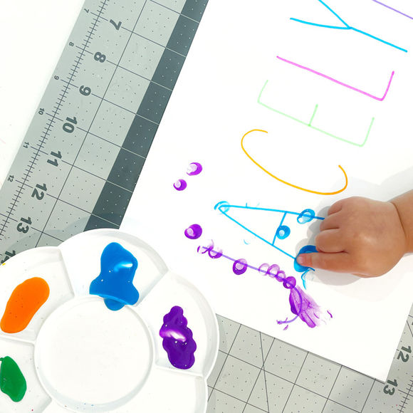 Name Dot Painting Step 1