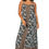 Thumbnail: Black Grey Blue Orange Women Dress