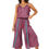Thumbnail: Pink Grey Gold Women Jumpsuit