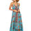 Miniatura: Blue Pink Brown Women Dress