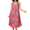 Thumbnail: Pink Turquoise Beige Turquoise Women Dress