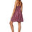 Thumbnail: Pink Grey Turquoise Women Dress