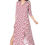 Miniatura: Burgundy Cream Grey <b>Women Dress</b>