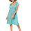Miniatura: Turquesa Gris Crema <b>Mujeres</b> Vestido