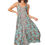 Thumbnail: Turquoise Pink Orange Women Dress