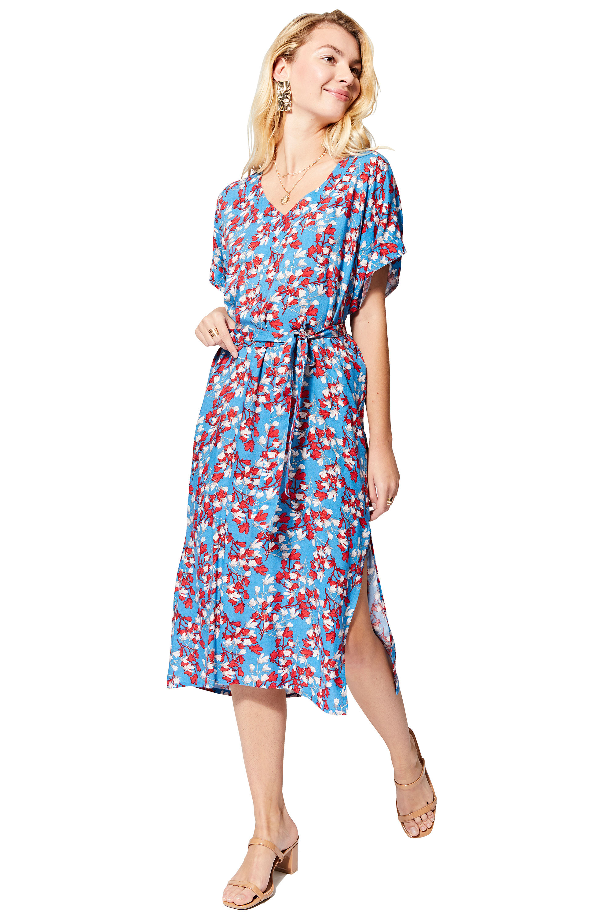 Blue Red White Women Dress