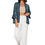 Miniatura: Navy Blue Petrol Beige Women Kimono