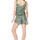 Thumbnail: Green Brown Beige Women Short Jumpsuit