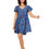 Thumbnail: Blue Pink Purple Women Dress
