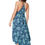 Thumbnail: Navy Blue Turquoise Women Dress