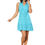 Miniatura: Turquoise White Yellow <b>Women</b> <i>Dress</i>