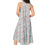 Miniatura: Azul Rosa Beige Vestido de Mujer
