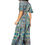 Miniatura: Turquoise Purple Yellow <b>Women</b> <b>Dress</b>