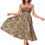 Thumbnail: Beige Blue Red Green Women Skirt