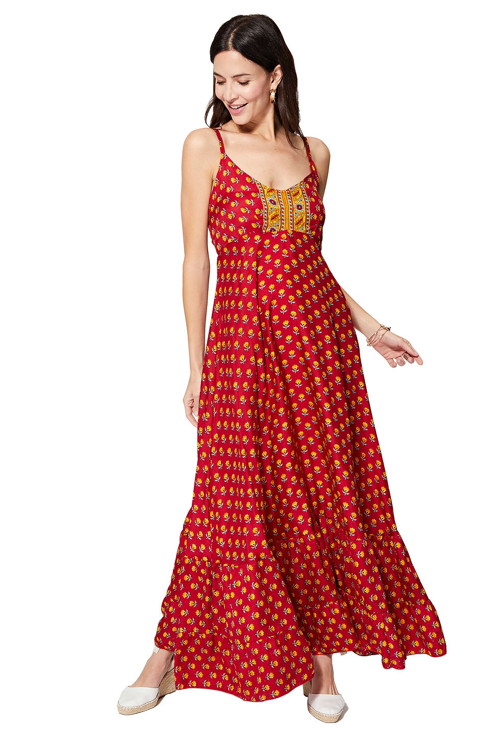 Red Yellow Women Dress