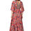 Miniatura: Red Orange Petrol Yellow Women Dress