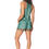 Thumbnail: Green Grey Women Short Jumpsuit