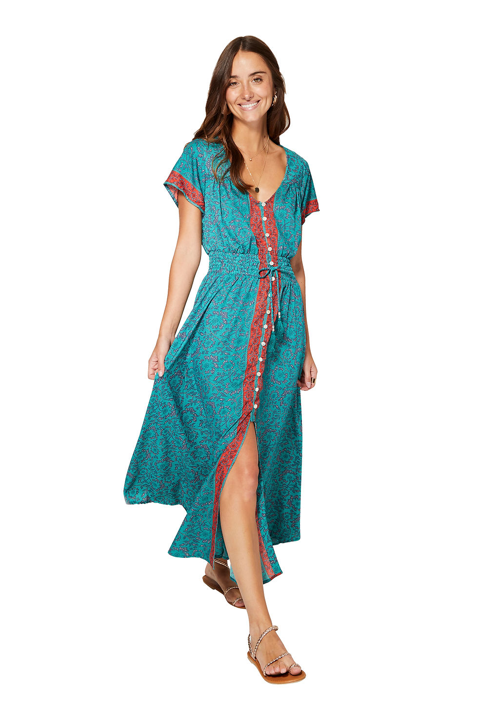 Turquoise Blue Pink <b>Women</b> <i>Dress</i>