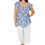 Thumbnail: Blue White Women Plus Size Tunic
