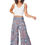 Thumbnail: Blue Brown White Women Trousers