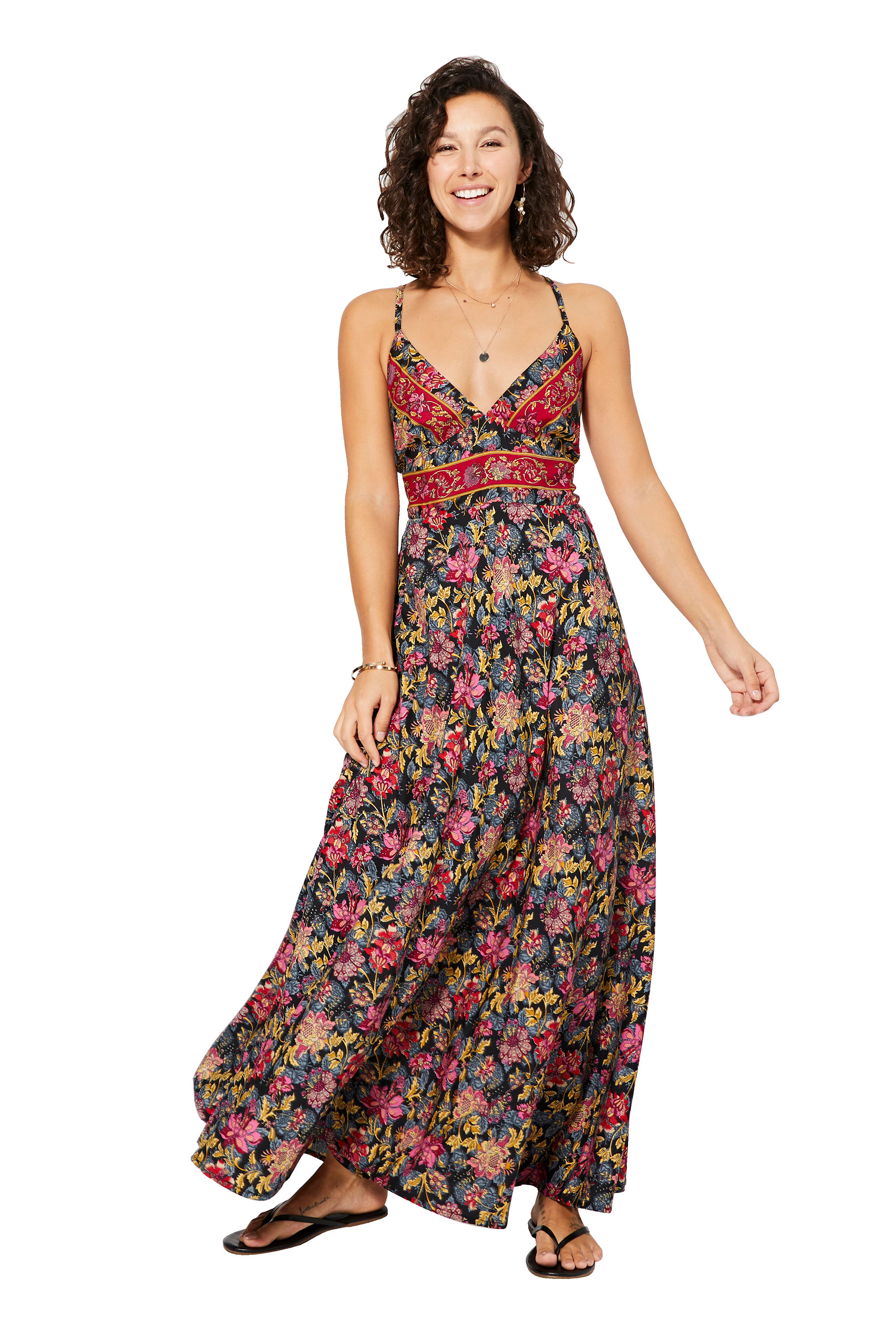 Black Pink Beige Women Dress