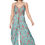 Thumbnail: Turquoise Orange Blue Women Jumpsuit
