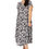 Miniatura: Vestido de talla grande para mujeres en color negro y blanco