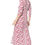 Miniatura: Burgundy Cream Grey <b>Women Dress</b>
