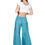 Thumbnail: Turquoise Purple Blue Women Trousers