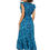 Thumbnail: Blue Navy Blue Cream Women Dress