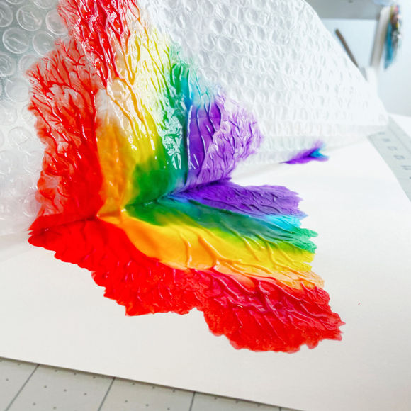 Bubble Wrap Rainbow Step 6