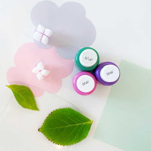 Stamping Hydrangea Step 1